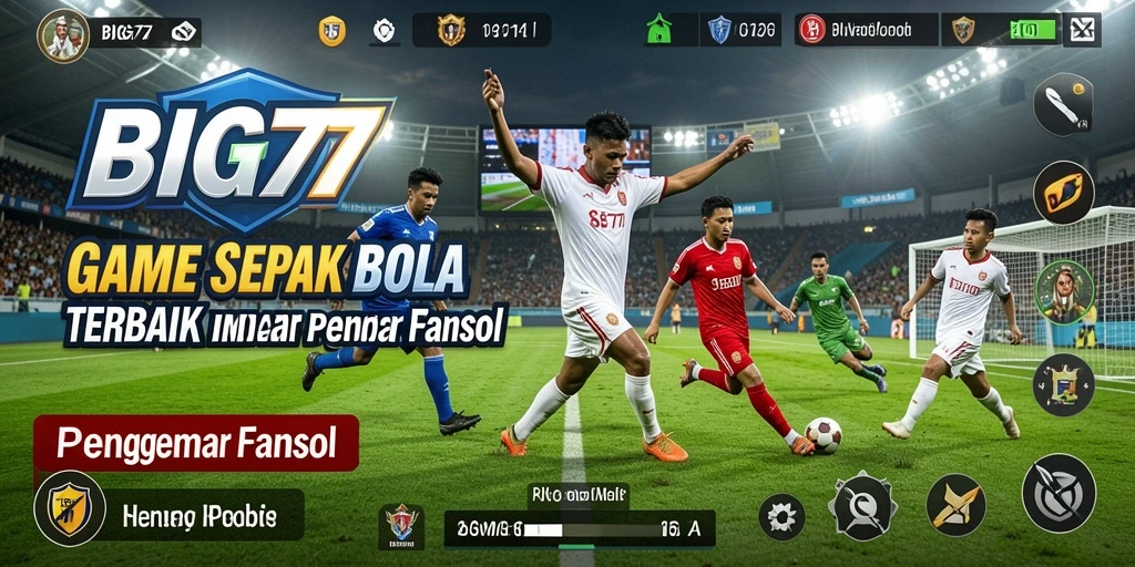 Gameplay seru BIG77 dengan aksi sepak bola menegangkan.