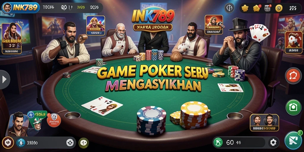 Tampilan gameplay seru di INK789 dengan pemain yang bersaing.