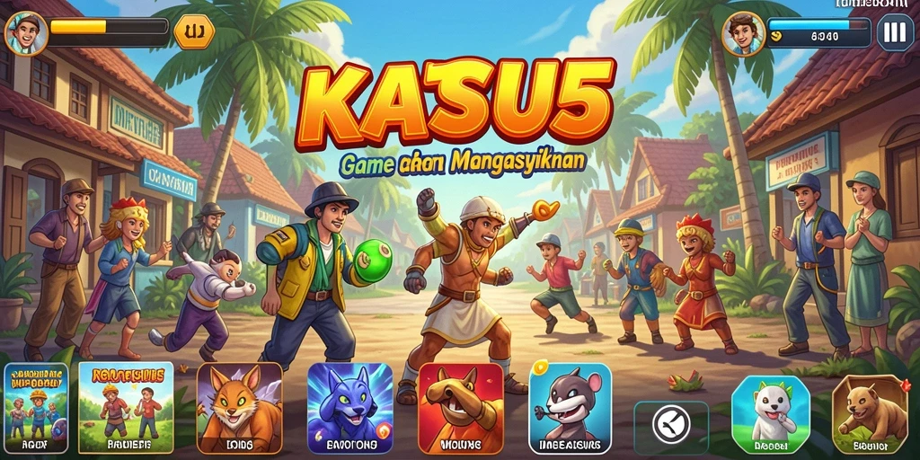 Tangkapan layar utama KATSU5 menampilkan aksi gameplay Arcade yang seru.