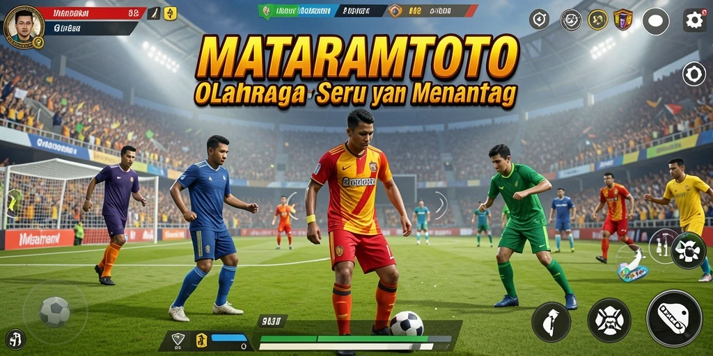 Screenshot gameplay seru dari MATARAMTOTO menunjukkan aksi olahraga yang mendebarkan.