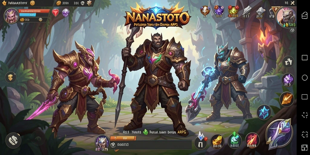 Tampilan menakjubkan dari gameplay ARPG NANASTOTO yang mengasyikkan.