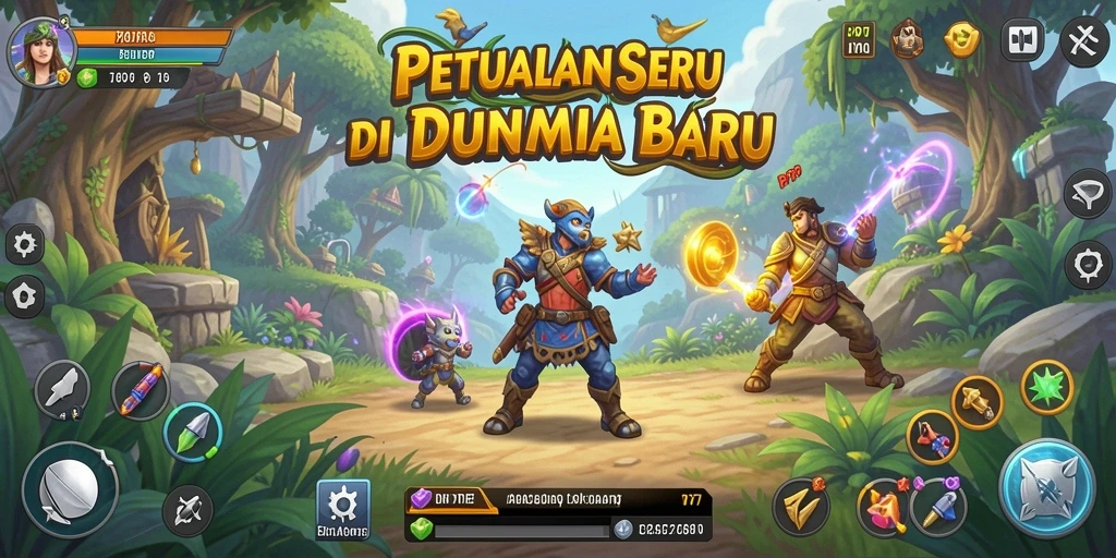 Tampilan gameplay PP7 yang menantang dan seru.