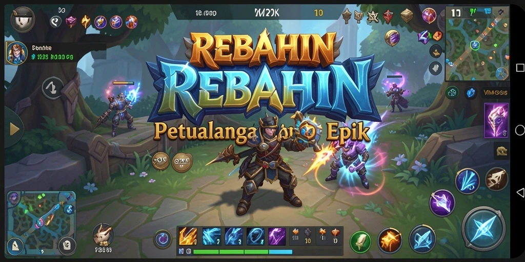Gameplay seru di dunia fantasi MMORPG REBAHIN.