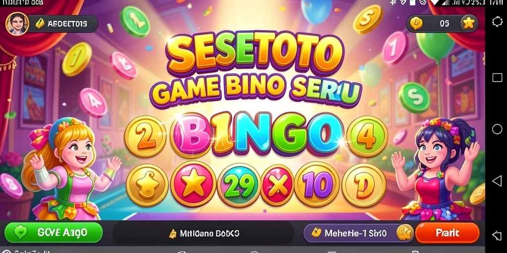 Screenshot gameplay SESETOTO dengan tema Bingo yang menarik.
